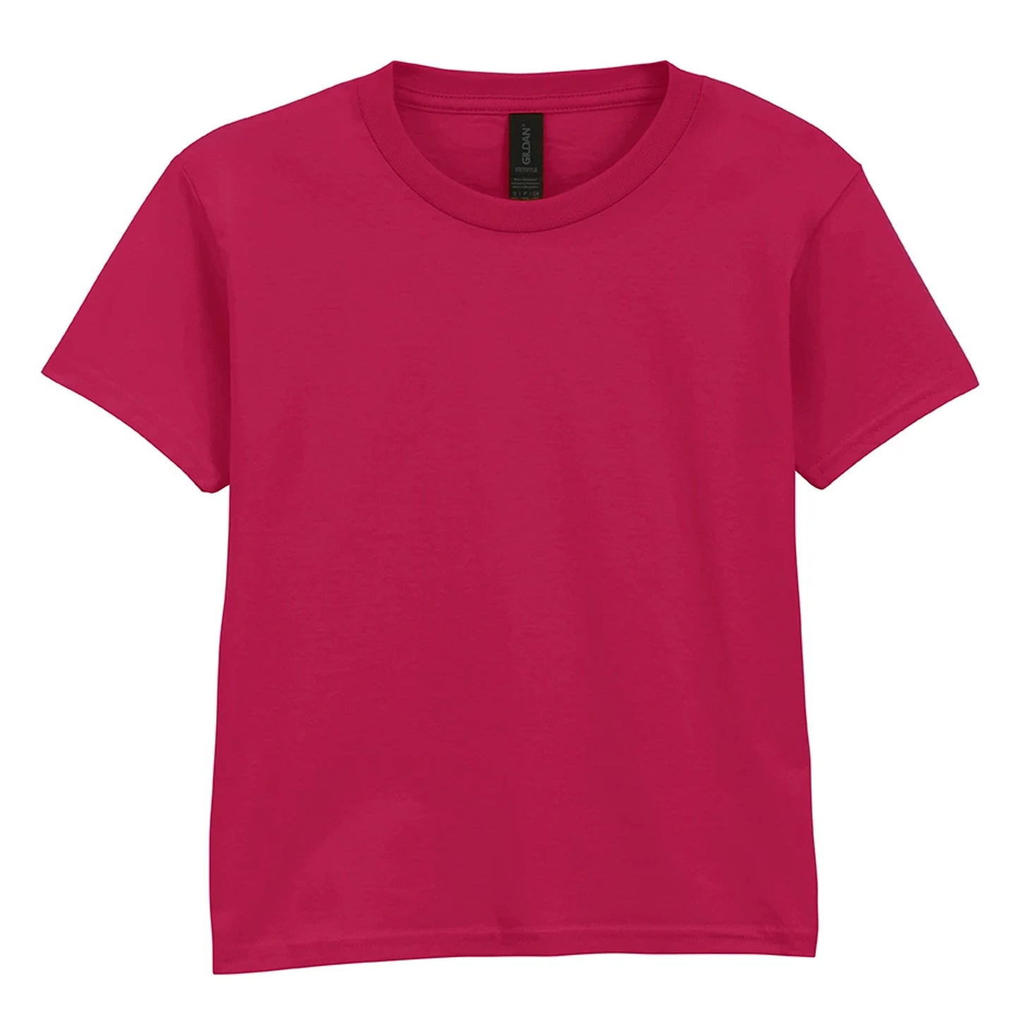 Cardinal Red - Front - Gildan Childens-Kids SoftStyle Ringspun T-Shirt