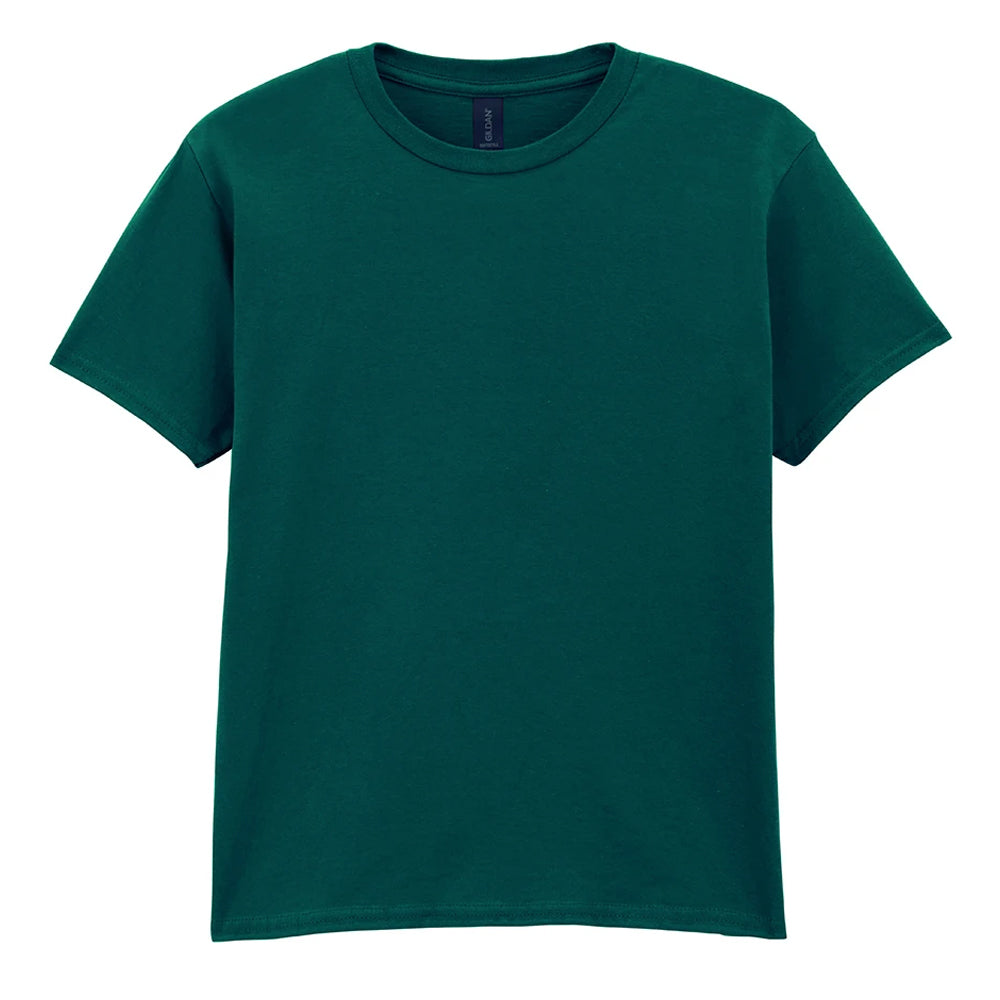 Fan Marine Green - Front - Gildan Childens-Kids SoftStyle Ringspun T-Shirt