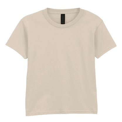 Sand - Front - Gildan Childens-Kids SoftStyle Ringspun T-Shirt