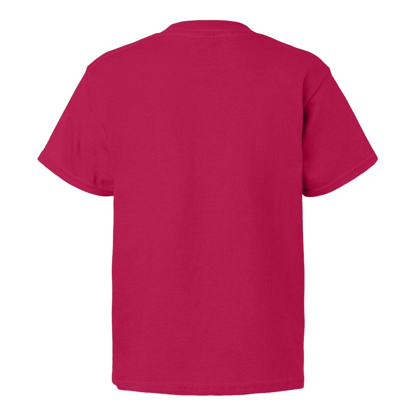 Cardinal Red - Side - Gildan Childens-Kids SoftStyle Ringspun T-Shirt