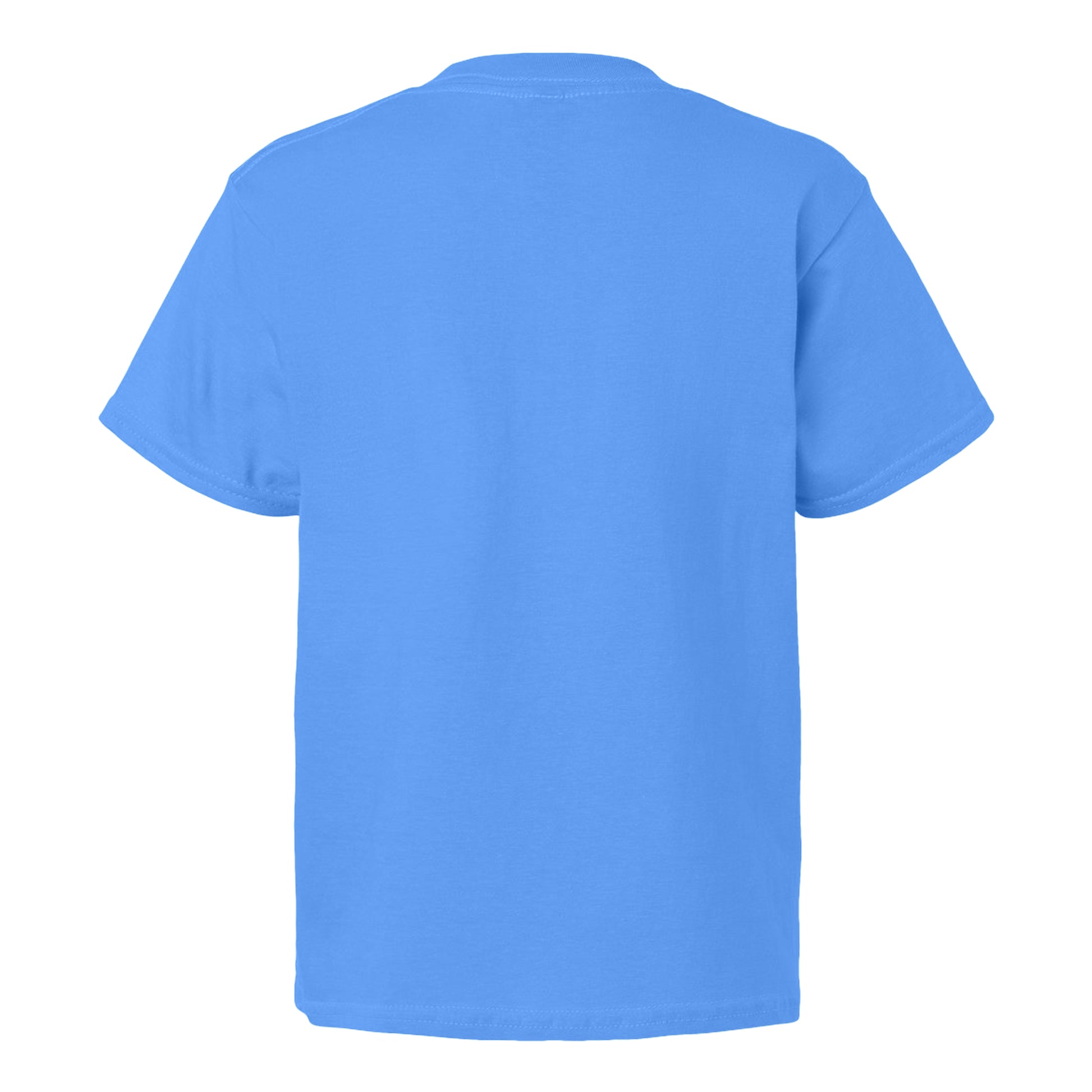 Carolina Blue - Side - Gildan Childens-Kids SoftStyle Ringspun T-Shirt