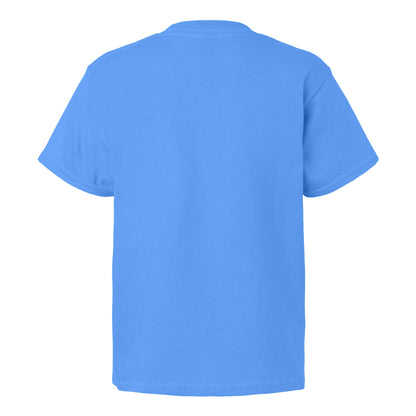 Carolina Blue - Side - Gildan Childens-Kids SoftStyle Ringspun T-Shirt