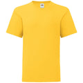 Sunflower Yellow - Front - Fruit Of The Loom Childrens-Kids Iconic T-Shirt