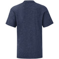 Heather Navy - Back - Fruit Of The Loom Childrens-Kids Iconic T-Shirt