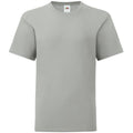 Zinc Grey - Front - Fruit Of The Loom Childrens-Kids Iconic T-Shirt