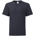Deep Navy - Front - Fruit Of The Loom Childrens-Kids Iconic T-Shirt