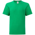 Kelly Green - Front - Fruit Of The Loom Childrens-Kids Iconic T-Shirt