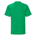 Kelly Green - Back - Fruit Of The Loom Childrens-Kids Iconic T-Shirt