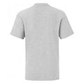 Heather Grey - Back - Fruit Of The Loom Childrens-Kids Iconic T-Shirt