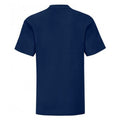 Navy - Back - Fruit Of The Loom Childrens-Kids Iconic T-Shirt