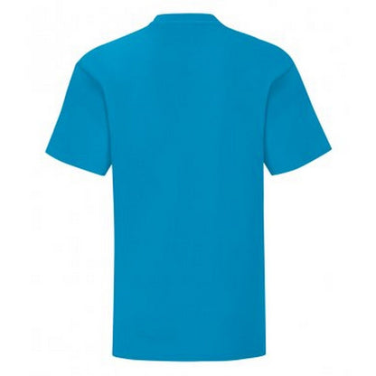 Azure - Back - Fruit Of The Loom Childrens-Kids Iconic T-Shirt