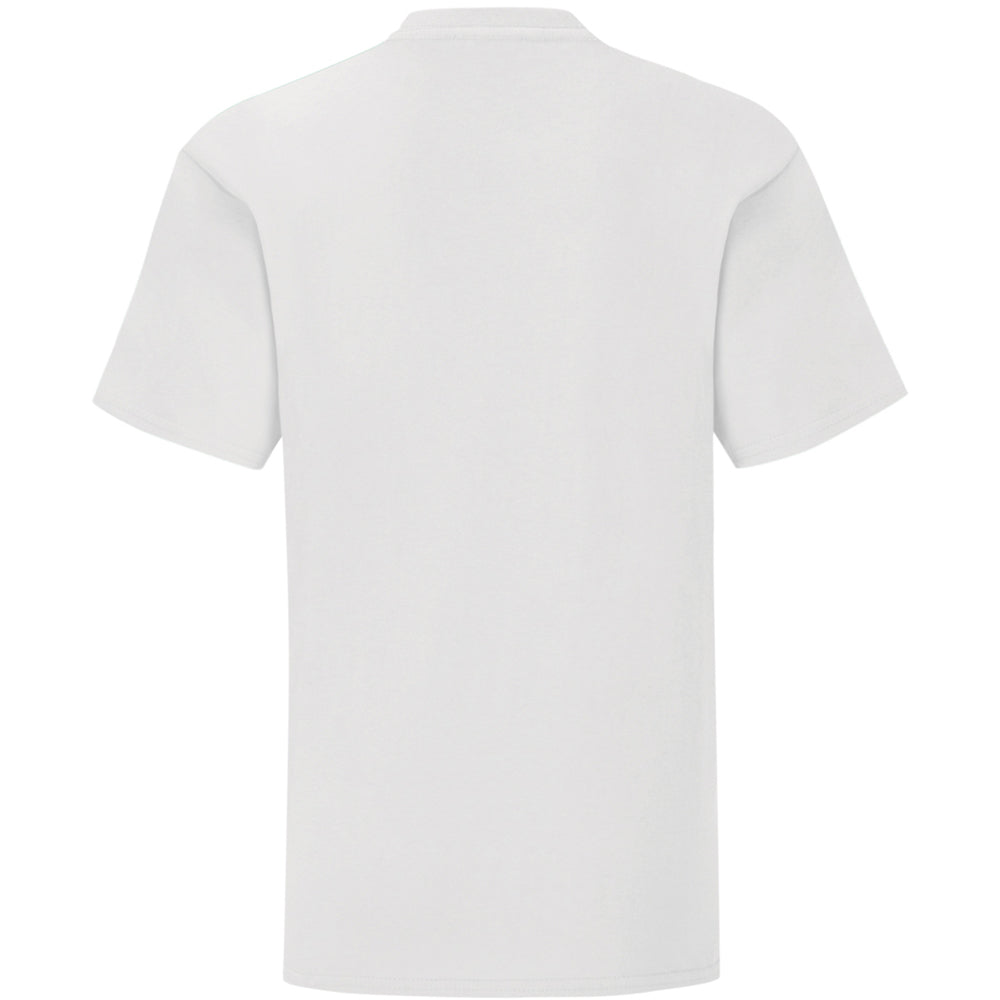 White - Back - Fruit Of The Loom Childrens-Kids Iconic T-Shirt
