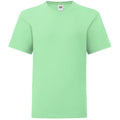 Neo Mint - Front - Fruit Of The Loom Childrens-Kids Iconic T-Shirt