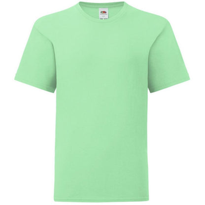 Neo Mint - Front - Fruit Of The Loom Childrens-Kids Iconic T-Shirt