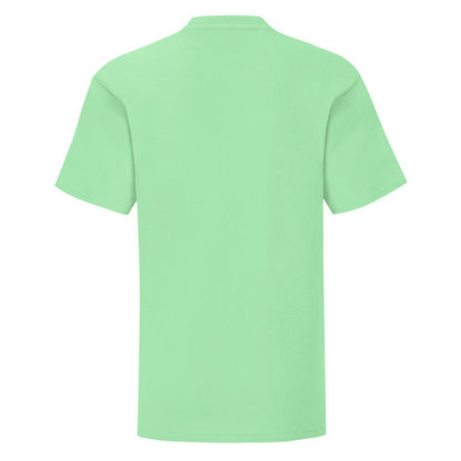 Neo Mint - Back - Fruit Of The Loom Childrens-Kids Iconic T-Shirt