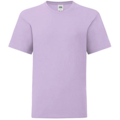 Soft Lavender - Side - Fruit Of The Loom Childrens-Kids Iconic T-Shirt