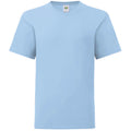 Sky Blue - Front - Fruit Of The Loom Childrens-Kids Iconic T-Shirt
