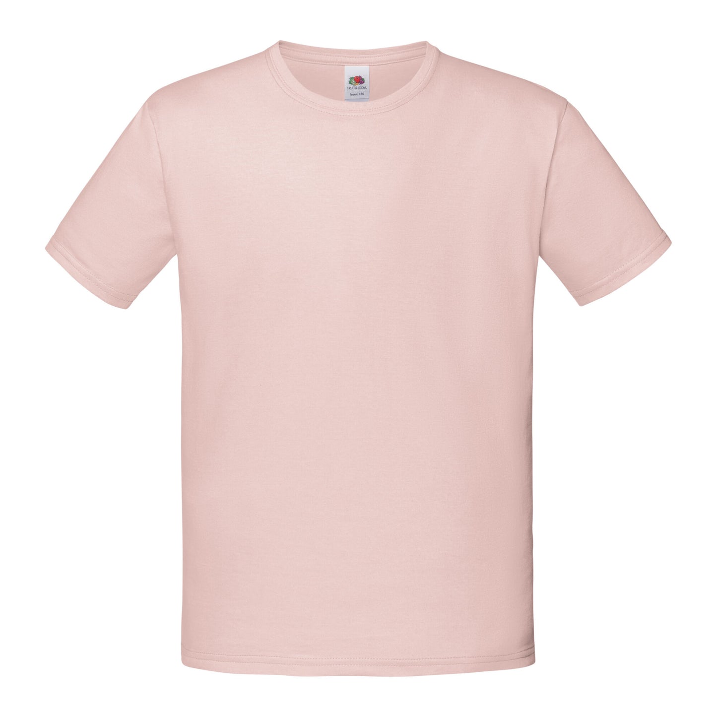 Powder Rose - Front - Fruit Of The Loom Childrens-Kids Iconic T-Shirt
