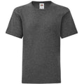 Dark Heather - Front - Fruit Of The Loom Childrens-Kids Iconic T-Shirt