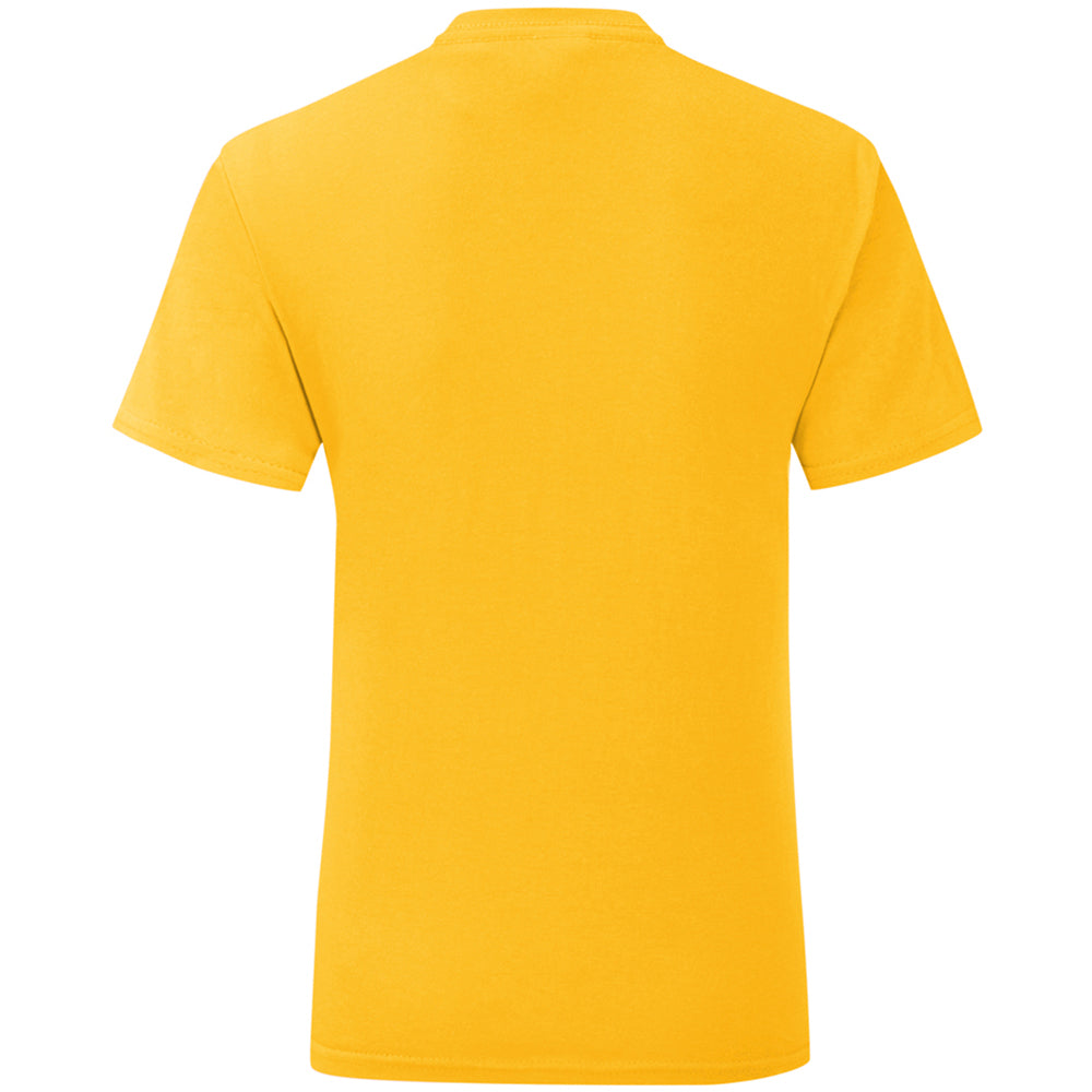 Sunflower Yellow - Side - Fruit Of The Loom Mens Iconic T-Shirt