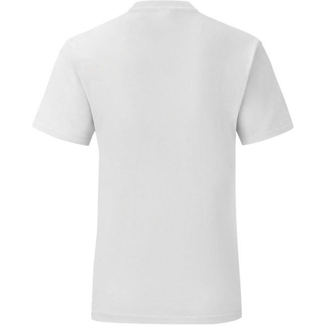 White - Back - Fruit Of The Loom Mens Iconic T-Shirt