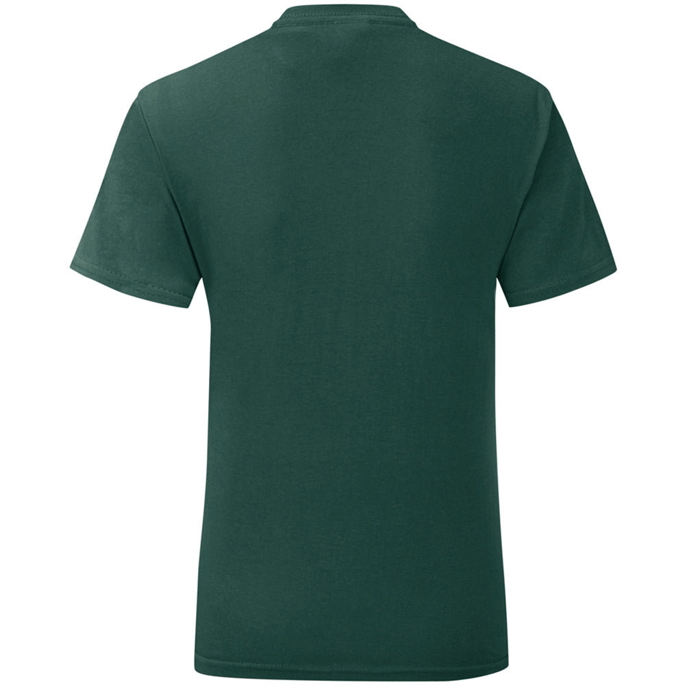 Forest Green - Back - Fruit Of The Loom Mens Iconic T-Shirt