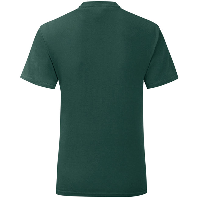 Forest Green - Back - Fruit Of The Loom Mens Iconic T-Shirt