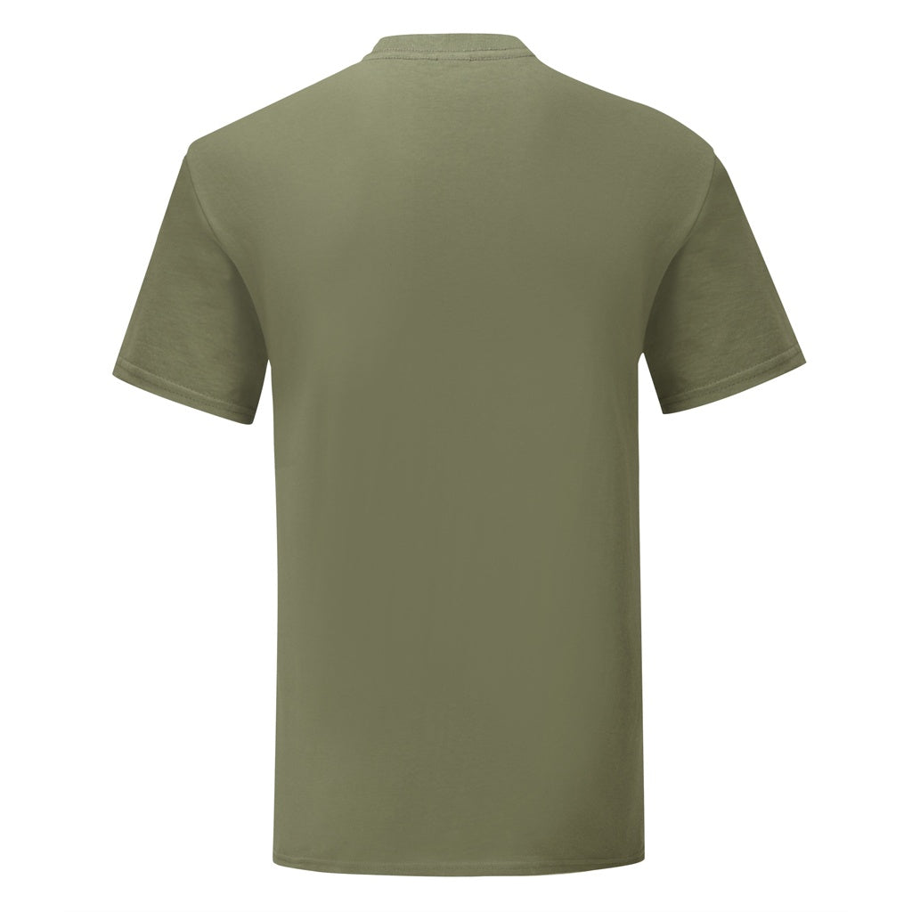 Classic Olive Green - Back - Fruit Of The Loom Mens Iconic T-Shirt