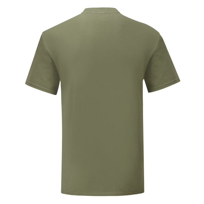 Classic Olive Green - Back - Fruit Of The Loom Mens Iconic T-Shirt