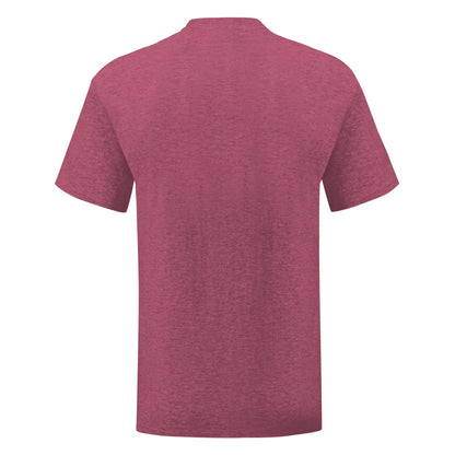 Heather Burgundy - Back - Fruit Of The Loom Mens Iconic T-Shirt