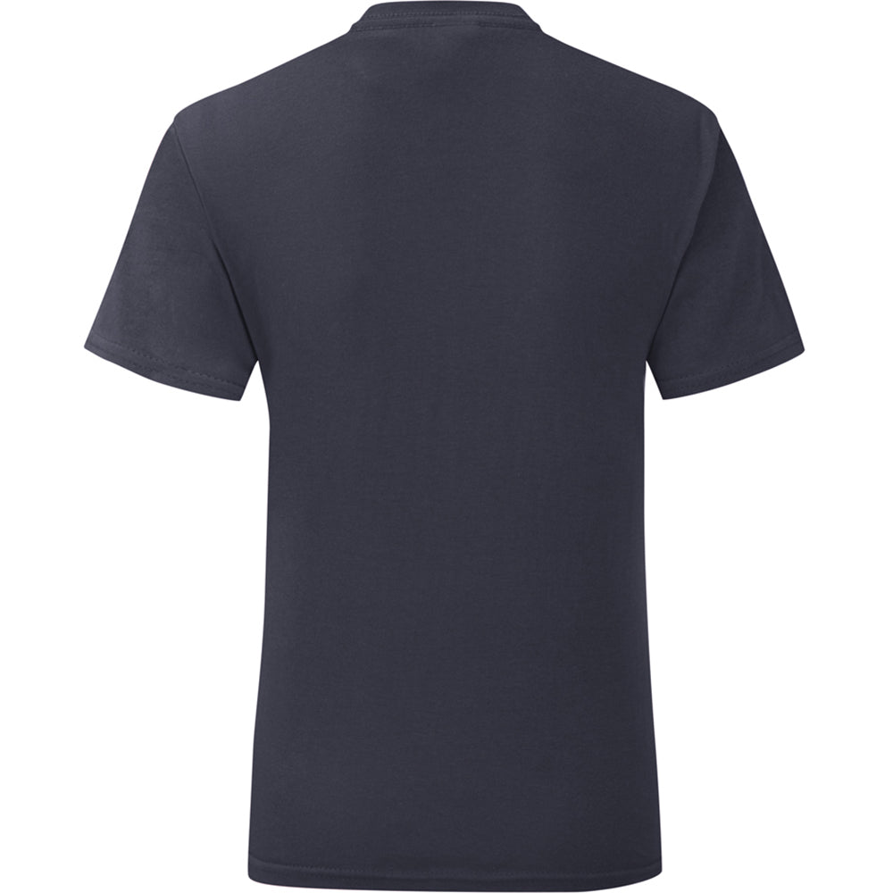 Deep Navy - Back - Fruit Of The Loom Mens Iconic T-Shirt
