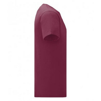 Burgundy - Lifestyle - Fruit Of The Loom Mens Iconic T-Shirt