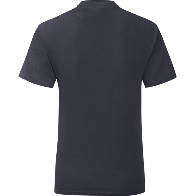 Deep Navy - Back - Fruit Of The Loom Mens Iconic T-Shirt