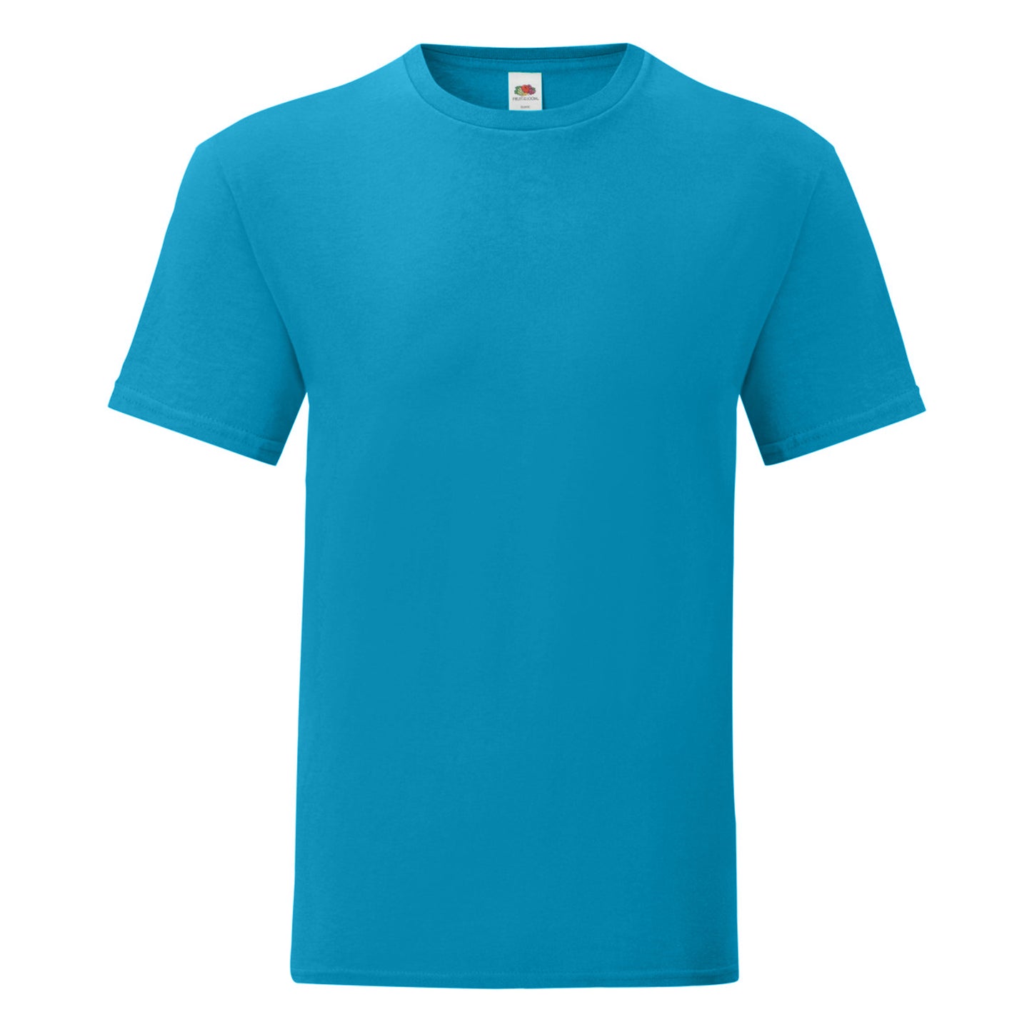 Azure - Front - Fruit Of The Loom Mens Iconic T-Shirt