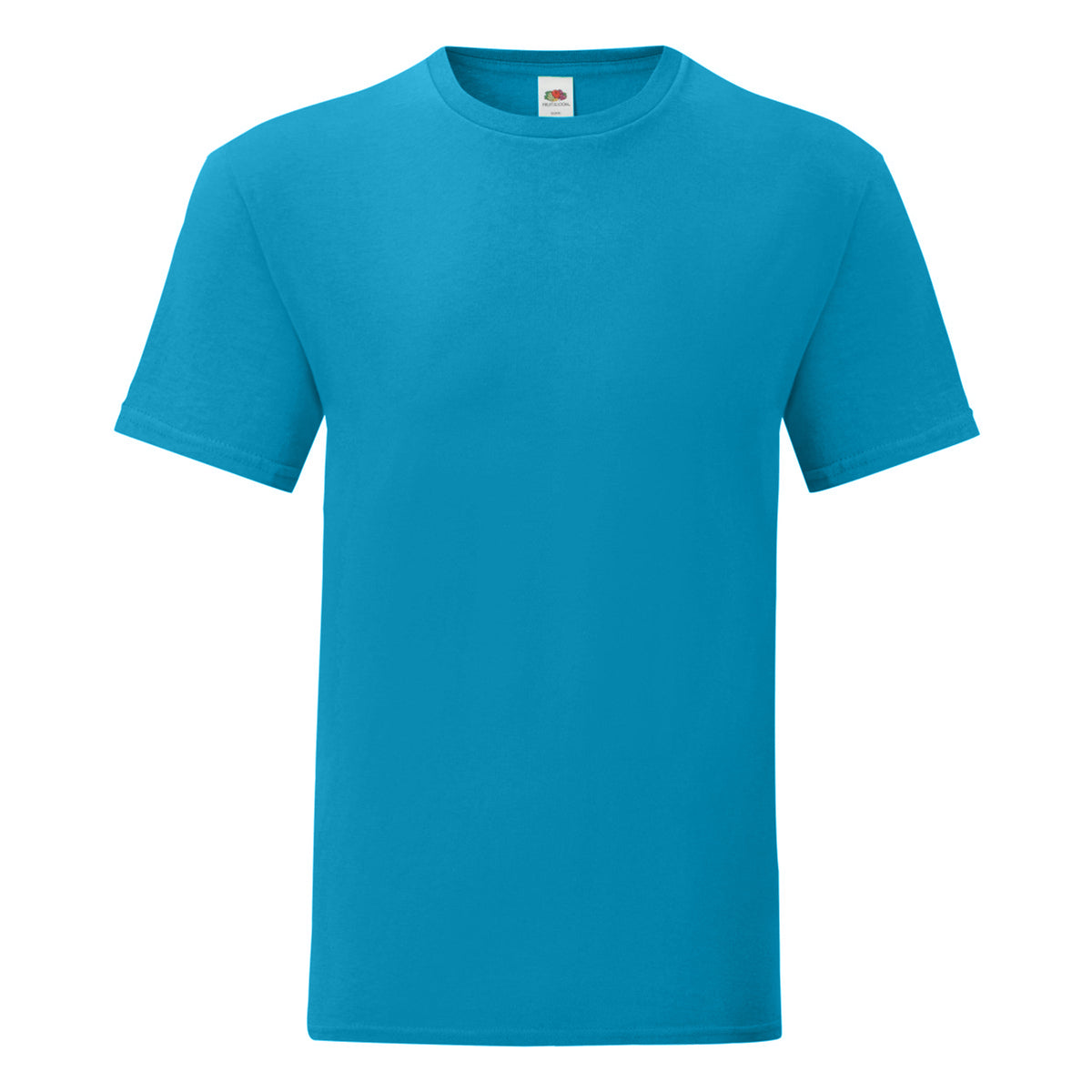 Azure - Front - Fruit Of The Loom Mens Iconic T-Shirt
