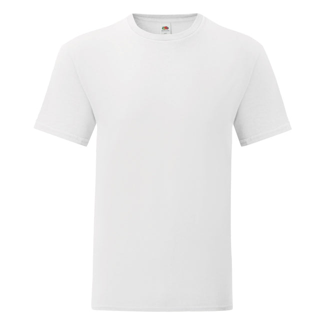 White - Front - Fruit Of The Loom Mens Iconic T-Shirt