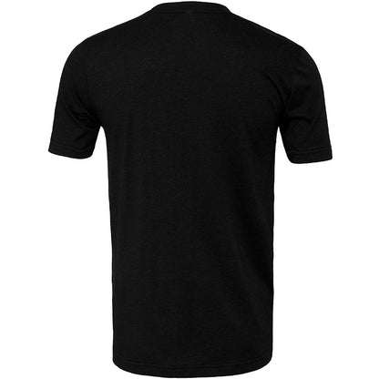 Black Heather - Back - Bella + Canvas Adults Unisex Heather CVC T-Shirt