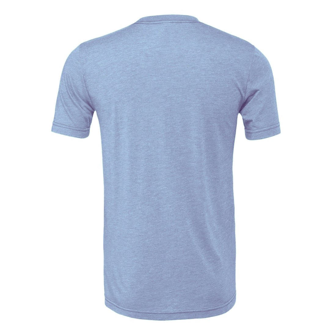 Heather Blue - Back - Bella + Canvas Adults Unisex Heather CVC T-Shirt