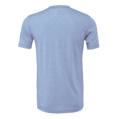 Heather Blue - Back - Bella + Canvas Adults Unisex Heather CVC T-Shirt