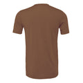 Heather Brown - Back - Bella + Canvas Adults Unisex Heather CVC T-Shirt