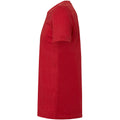 Heather Red - Side - Bella + Canvas Adults Unisex Heather CVC T-Shirt