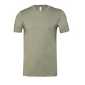 Heather Stone Grey - Front - Bella + Canvas Adults Unisex Heather CVC T-Shirt