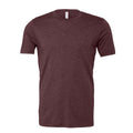 Heather Maroon Red - Front - Bella + Canvas Adults Unisex Heather CVC T-Shirt