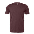 Heather Maroon Red - Front - Bella + Canvas Adults Unisex Heather CVC T-Shirt
