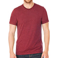 Heather Cardinal Red - Lifestyle - Bella + Canvas Adults Unisex Heather CVC T-Shirt
