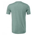 Heather Dusty Blue - Back - Bella + Canvas Adults Unisex Heather CVC T-Shirt