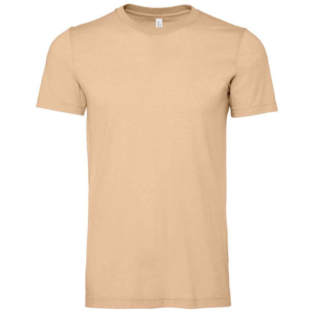 Sand Heather - Front - Bella + Canvas Adults Unisex Heather CVC T-Shirt