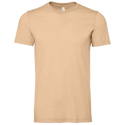 Sand Heather - Front - Bella + Canvas Adults Unisex Heather CVC T-Shirt