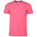 Pink Heather - Front - Bella + Canvas Adults Unisex Heather CVC T-Shirt