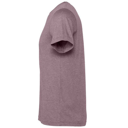 Purple Heather - Back - Bella + Canvas Adults Unisex Heather CVC T-Shirt